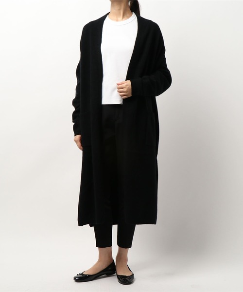 Tiara（ティアラ）の「AQUAリラックスカーディガン（カーディガン/ボレロ・レディース・ブラック/グレー系その他/モカ・FREE）」の4枚目の写真