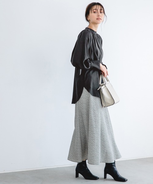 A part by（アパートバイ）の「Fレザースクエアトゥブーツ　918705（ブーツ・レディース・ブラック/ブラウン/ライトベージュ・MEDIUM/LARGE）」の7枚目の写真