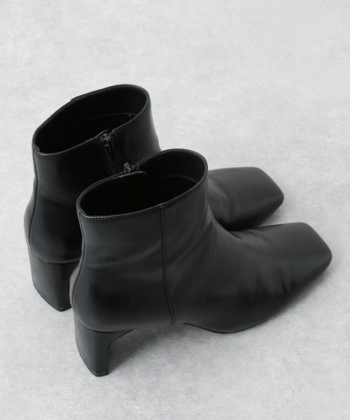 A part by（アパートバイ）の「Fレザースクエアトゥブーツ　918705（ブーツ・レディース・ブラック/ブラウン/ライトベージュ・MEDIUM/LARGE）」の12枚目の写真