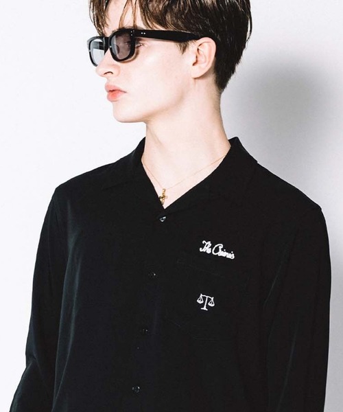 CRIMIE（クライミー）の「SCALES EMBROIDELY TWILL STRETCH SHIRT（シャツ/ブラウス・メンズ・キャメル/ホワイト/ブラック/グリーン・S/XXL/L/XL/M）」の3枚目の写真