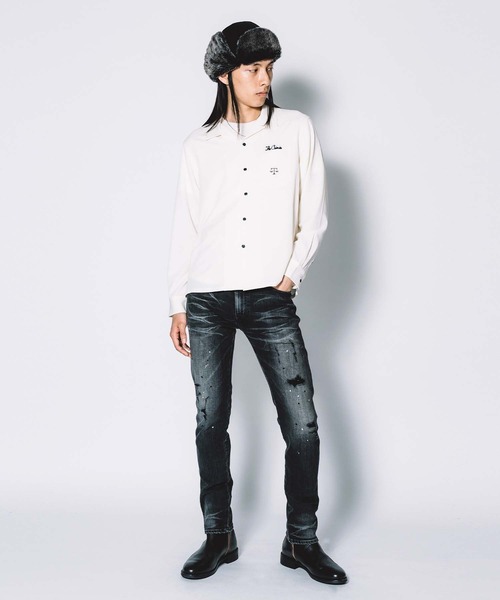 CRIMIE（クライミー）の「SCALES EMBROIDELY TWILL STRETCH SHIRT（シャツ/ブラウス・メンズ・キャメル/ホワイト/ブラック/グリーン・S/XXL/L/XL/M）」の13枚目の写真