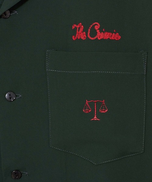 CRIMIE（クライミー）の「SCALES EMBROIDELY TWILL STRETCH SHIRT（シャツ/ブラウス・メンズ・キャメル/ホワイト/ブラック/グリーン・S/XXL/L/XL/M）」の21枚目の写真