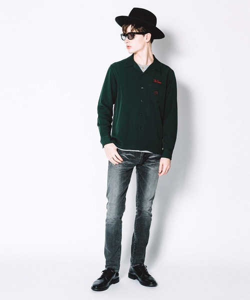 CRIMIE（クライミー）の「SCALES EMBROIDELY TWILL STRETCH SHIRT（シャツ/ブラウス・メンズ・キャメル/ホワイト/ブラック/グリーン・S/XXL/L/XL/M）」の22枚目の写真