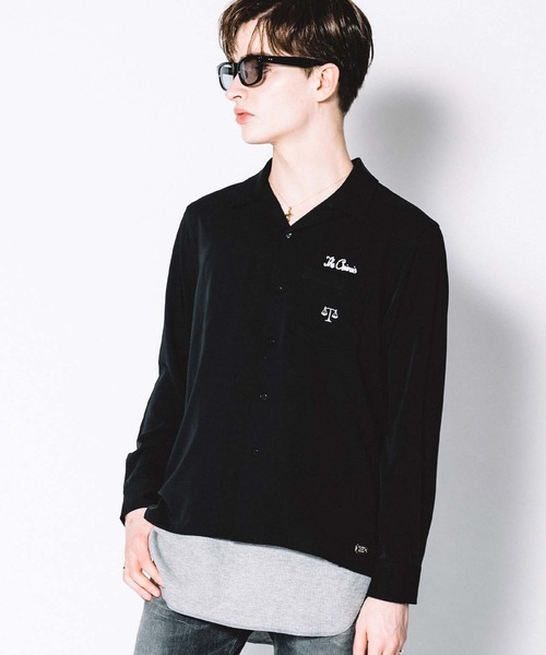 CRIMIE（クライミー）の「SCALES EMBROIDELY TWILL STRETCH SHIRT（シャツ/ブラウス・メンズ・キャメル/ホワイト/ブラック/グリーン・S/XXL/L/XL/M）」の5枚目の写真