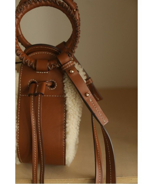 TODAYFUL（トゥデイフル）の「レザー×ボアショルダーバッグ（Leather x 