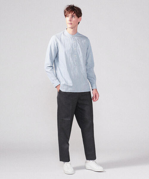 junhashimotoプルオーバーバンドカラーシャツ junhashimotoプルオーバーバンドカラーシャツ