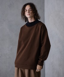 UNIIT | 【UNIIT】配色モックネックスウェット/トレーナー 衿リブ二重仕様 裏起毛素材(スウェット)