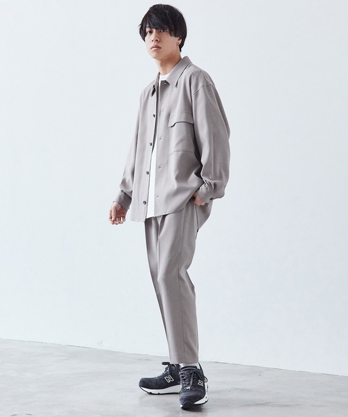 WYM LIDNM（ウィム バイ リドム）の「PE SLOW TAPERED SLACKS（スラックス・メンズ・ベージュ/パープル系その他/ライトベージュ・L/S/M）」の12枚目の写真
