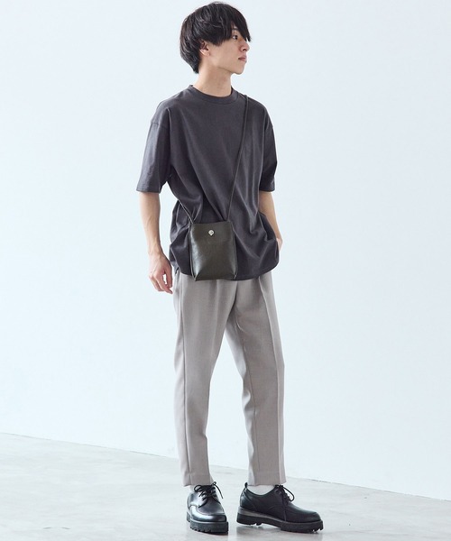 WYM LIDNM（ウィム バイ リドム）の「PE SLOW TAPERED SLACKS（スラックス・メンズ・ベージュ/パープル系その他/ライトベージュ・L/S/M）」の8枚目の写真