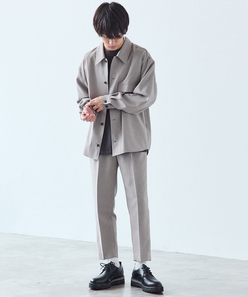 WYM LIDNM（ウィム バイ リドム）の「PE SLOW TAPERED SLACKS（スラックス・メンズ・ベージュ/パープル系その他/ライトベージュ・L/S/M）」の9枚目の写真