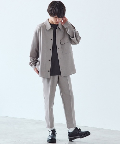 【WYM LIDNM】PE SLOW TAPERED SLACKS＆ブルゾン WYM LIDNM（ウィム バイ リドム）の「PE SLOW TAPERED SLACKS