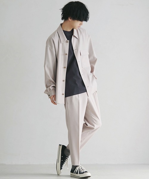 WYM LIDNM（ウィム バイ リドム）の「PE SLOW TAPERED SLACKS（スラックス・メンズ・ベージュ/パープル系その他/ライトベージュ・L/S/M）」の19枚目の写真