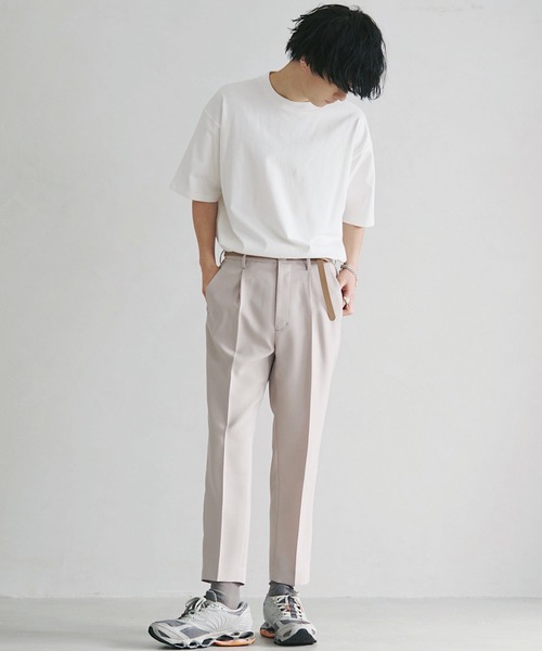 WYM LIDNM（ウィム バイ リドム）の「PE SLOW TAPERED SLACKS（スラックス・メンズ・ベージュ/パープル系その他/ライトベージュ・L/S/M）」の14枚目の写真