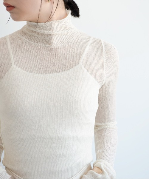 Aunt Marie's(アントマリーズ)の「シアータートルネックプルオーバー / AUNT MARIE'S(ニット/セーター・レディース・アイボリー/ライトブルー/ライトグリーン/ブラック・FREE)」の15枚目の写真