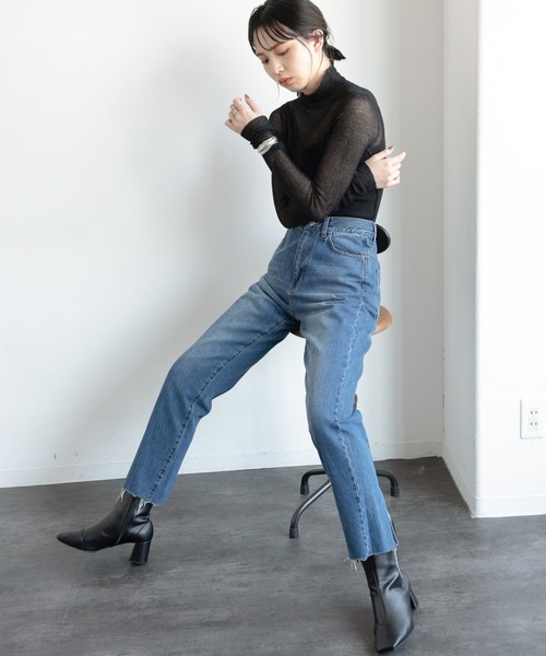 Aunt Marie's(アントマリーズ)の「シアータートルネックプルオーバー / AUNT MARIE'S(ニット/セーター・レディース・アイボリー/ライトブルー/ライトグリーン/ブラック・FREE)」の16枚目の写真