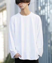 Beno | ストレッチR/Tスムース ワイドシルエット リラクシング ロングスリーブTEE / カットソー / ロンT(Tシャツ/カットソー)
