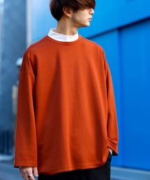 Beno | ストレッチR/Tスムース ワイドシルエット リラクシング ロングスリーブTEE(Tシャツ/カットソー)