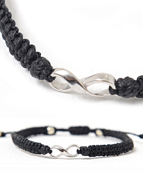 SILVER BULLET（シルバーバレット）の「『CavariA/キャバリア』インフィニティブレスレット【+】（ブレスレット・メンズ・ブラック×シルバー/ブラック×ゴールド・FREE）」の9枚目の写真