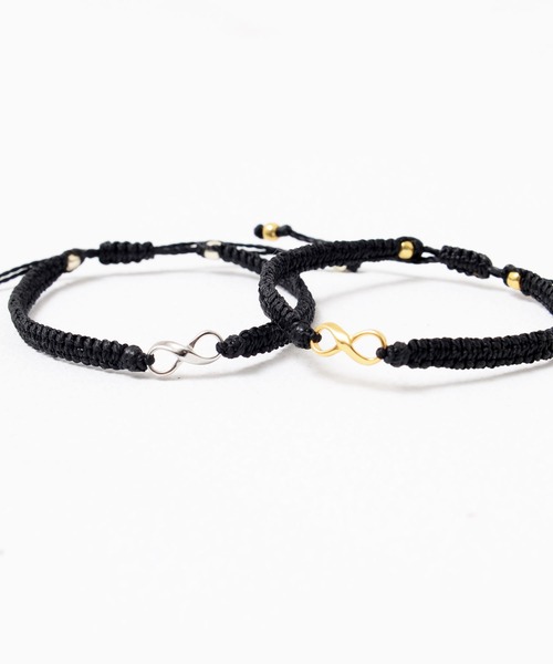 SILVER BULLET（シルバーバレット）の「『CavariA/キャバリア』インフィニティブレスレット【+】（ブレスレット・メンズ・ブラック×シルバー/ブラック×ゴールド・FREE）」の4枚目の写真
