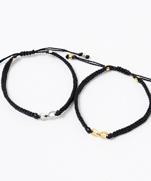 SILVER BULLET（シルバーバレット）の「『CavariA/キャバリア』インフィニティブレスレット【+】（ブレスレット・メンズ・ブラック×シルバー/ブラック×ゴールド・FREE）」の5枚目の写真