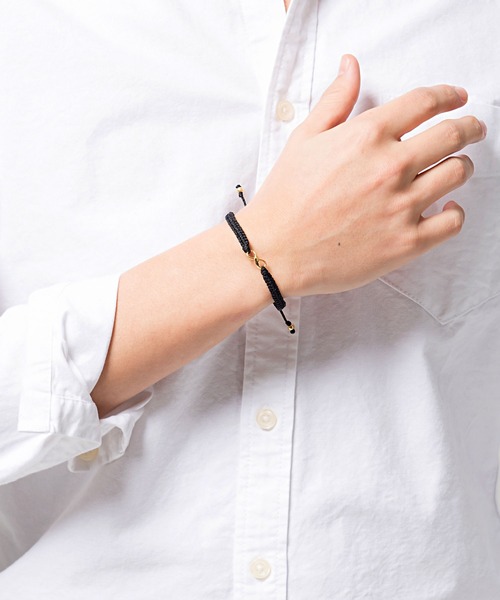 SILVER BULLET（シルバーバレット）の「『CavariA/キャバリア』インフィニティブレスレット【+】（ブレスレット・メンズ・ブラック×シルバー/ブラック×ゴールド・FREE）」の10枚目の写真