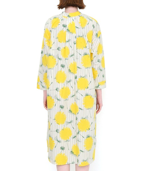 ダンデライオンストライプ Tshirts 2way長袖シャツワンピース ライトグレー シャツワンピース Design Store Design Tshirts Store Graniph デザイン ティーシャツ ストア グラニフ のファッション