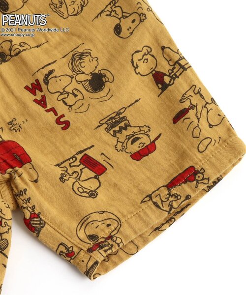 F.O.KIDS（エフオーキッズ）の「PEANUTSコラボ タックハーフパンツ 5分丈（その他パンツ・キッズ・ブルー/キナリ/イエロー/ブラウン・90/120/95/110/100/80/140/130）」の9枚目の写真
