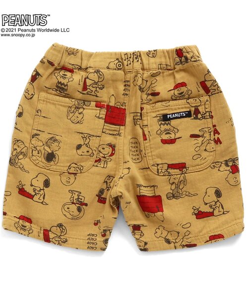 F.O.KIDS（エフオーキッズ）の「PEANUTSコラボ タックハーフパンツ 5分丈（その他パンツ・キッズ・ブルー/キナリ/イエロー/ブラウン・90/120/95/110/100/80/140/130）」の5枚目の写真