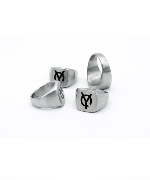 指輪・リング EOU STUDIO BLOCK RING OY（オーワイ）の「『OY/オーワイ』LOGO SQUARE RING/ロゴ