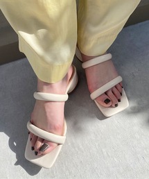 EVOL | 21SS春夏新作【EVOL】 スクエアサンダル(サンダル)