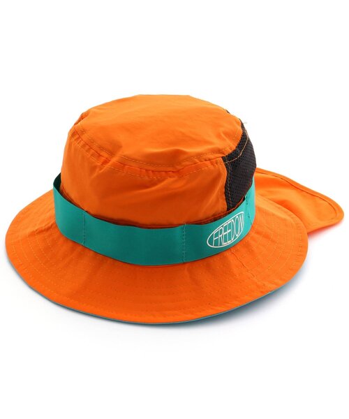 Ampersand（アンパサンド）の「/アウトドアハット（ハット・キッズ・レモンイエロー/ブラック/オレンジ/カーキ/ピンク・52/54/48/56/50）」の5枚目の写真