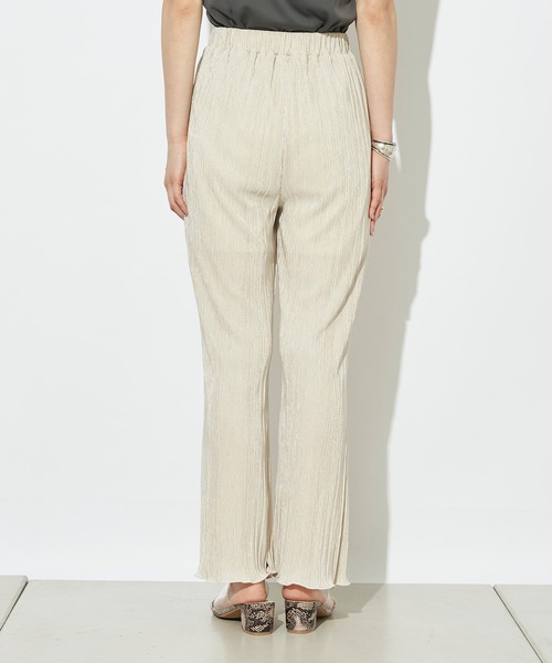 prose verse（プロズヴェール）の「サテンミニプリーツセミフレアパンツ（その他パンツ・レディース・ブラック/パープル/アイボリー/ミント/モカ/グレイッシュベージュ/イエロー・ﾌﾘ-）」の18枚目の写真