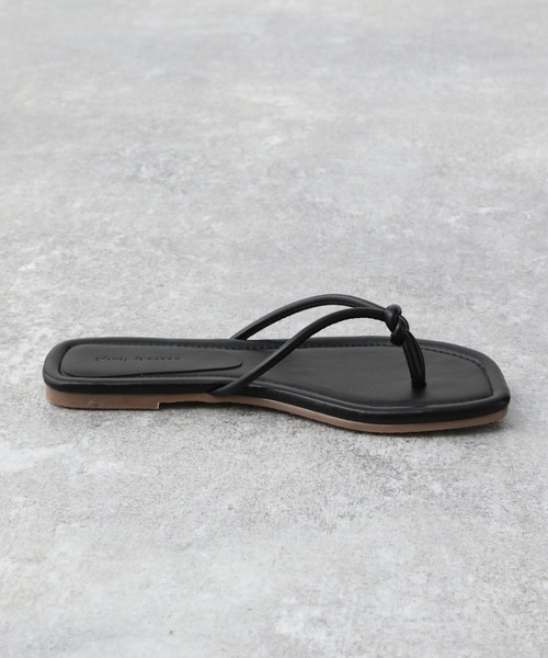 A part by(アパートバイ)の「スクエアトゥトングサンダル 945300(サンダル・レディース・ブラック/ベージュ/グリーン系その他4・MEDIUM/LARGE)」の18枚目の写真