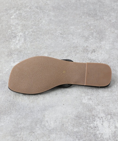 A part by(アパートバイ)の「スクエアトゥトングサンダル 945300(サンダル・レディース・ブラック/ベージュ/グリーン系その他4・MEDIUM/LARGE)」の13枚目の写真