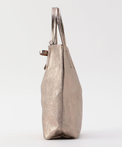 MARLON FIRENZE(マーロンフィレンツェ)の「【MARLON/マーロン】SHOPPER SMALL LAMINATO トートバッグ(トートバッグ・レディース・ゴールド/シルバー・FREE)」の3枚目の写真