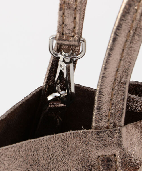 MARLON FIRENZE(マーロンフィレンツェ)の「【MARLON/マーロン】SHOPPER SMALL LAMINATO トートバッグ(トートバッグ・レディース・ゴールド/シルバー・FREE)」の8枚目の写真