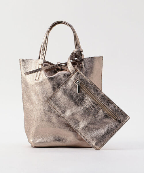 MARLON FIRENZE(マーロンフィレンツェ)の「【MARLON/マーロン】SHOPPER SMALL LAMINATO トートバッグ(トートバッグ・レディース・ゴールド/シルバー・FREE)」の11枚目の写真