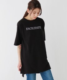 SHOO・LA・RUE | シンプルロゴ天竺Tシャツ(Tシャツ/カットソー)