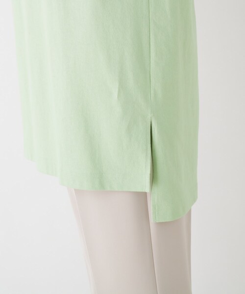 SHOO・LA・RUE（シューラルー）の「◆シンプルロゴ天竺Tシャツ（Tシャツ/カットソー・レディース・ブラック/ホワイト系/ダークグリーン・03/04/02）」の4枚目の写真