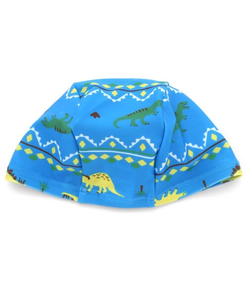 Ampersand（アンパサンド）の「スイムキャップ_UVカット（スイムグッズ・キッズ・グリーン/アイボリー/ブルー/ブラック・56/50）」の4枚目の写真