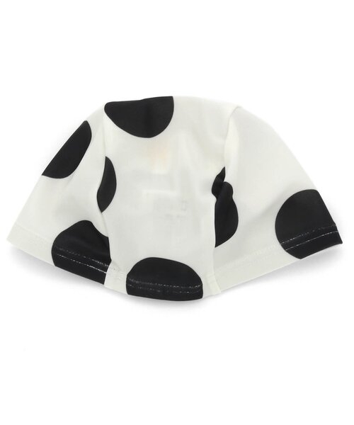 Ampersand（アンパサンド）の「スイムキャップ_UVカット（スイムグッズ・キッズ・グリーン/アイボリー/ブルー/ブラック・56/50）」の5枚目の写真