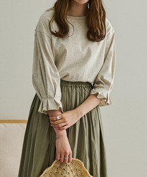 Ambre Neige | タックスリーブＴシャツ／【WEB/EC限定商品】(Tシャツ/カットソー)