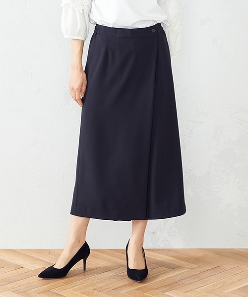 COMME CA MODELS（コムサモデルズ）の「２ＷＡＹラップパンツ（その他パンツ・レディース・ライトグレー/ネイビー・SMALL/MEDIUM/LARGE/X-LARGE/X-SMALL）」の8枚目の写真