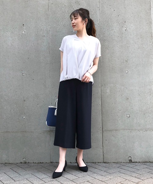 COMME CA MODELS（コムサモデルズ）の「２ＷＡＹラップパンツ（その他パンツ・レディース・ライトグレー/ネイビー・SMALL/MEDIUM/LARGE/X-LARGE/X-SMALL）」の17枚目の写真