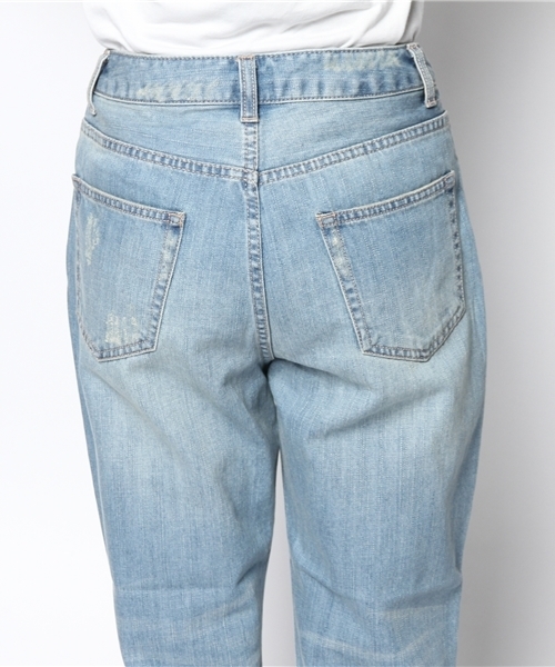 Heather(ヘザー)の「デニムボーイフレンドダメージパンツ 554980(デニムパンツ・レディース・ライトブルー・SMALL/MEDIUM)」の5枚目の写真