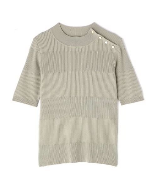 N.(N. Natural Beauty Basic)(エヌエヌナチュラルビューティーベーシック)の「◆ショルダーボタンリブニット(ニット/セーター・レディース・ブラック/ネイビー/オフホワイト/ライトグリーン・MEDIUM)」の19枚目の写真