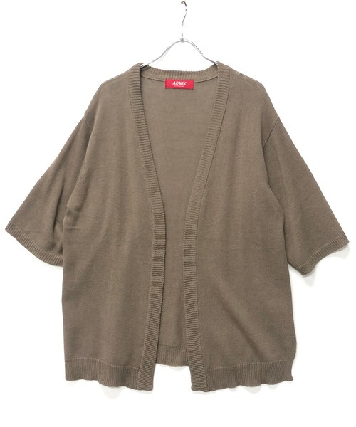 ADMIX/ATELIER SAB MEN（アドミックスアトリエサブメン）の「麻混サマーセーター ／ オーバーサイズ 半袖 着流し カーディガン（カーディガン/ボレロ・メンズ・グレイッシュベージュ/グレイッシュブルー/スモークピンク/ライトグレー・50/48）」の18枚目の写真