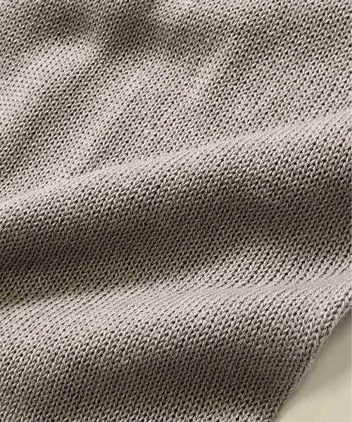 ADMIX/ATELIER SAB MEN（アドミックスアトリエサブメン）の「麻混サマーセーター ／ オーバーサイズ 半袖 着流し カーディガン（カーディガン/ボレロ・メンズ・グレイッシュベージュ/グレイッシュブルー/スモークピンク/ライトグレー・50/48）」の21枚目の写真