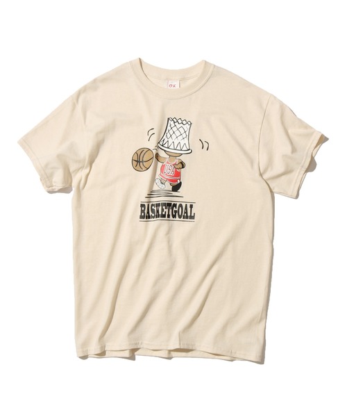 ハグオーワーイラストTシャツバスケット美品 HUG O WaRのマルシェフォトpt.Tシャツとバスケットフォトpt.Tシャツが