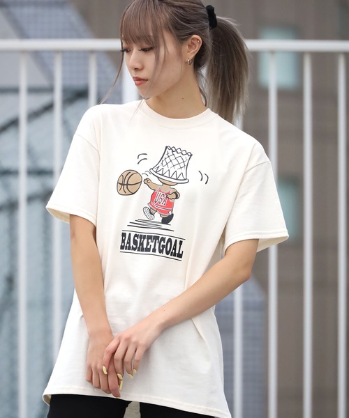 O.K.（オーケー）の「O.K./オーケー バスケットゴール 半袖 Tシャツ